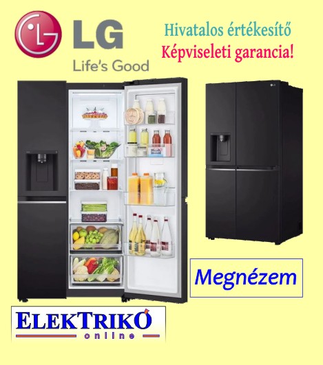 LG GSJV70WBTF Door-in-Door TM Side-by-Side hűtőszekrény, DoorCooling+ TM és ThinQ TM technológia, 635L kapacitás 